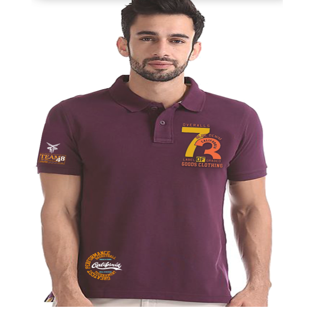 Men's Double Pique Polo T-shirt [Cotton 220 GSM]