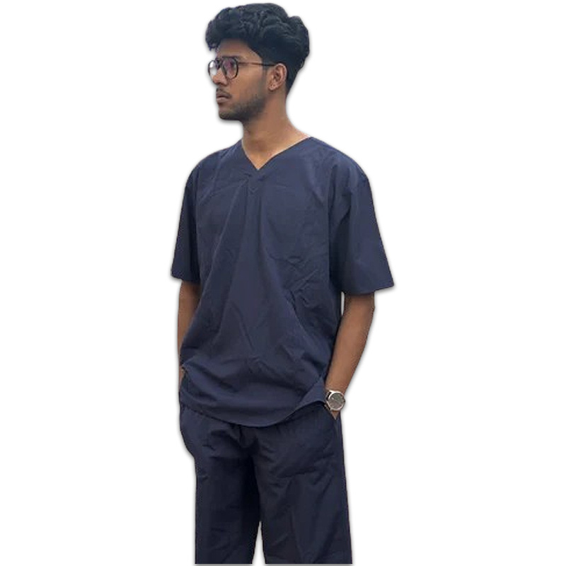Unisex V Neck Medical Scrub Suit Set