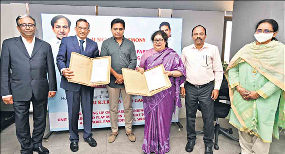 Bengaluru-based textiles giant Texport to set up facility in Sircilla Apparel Park