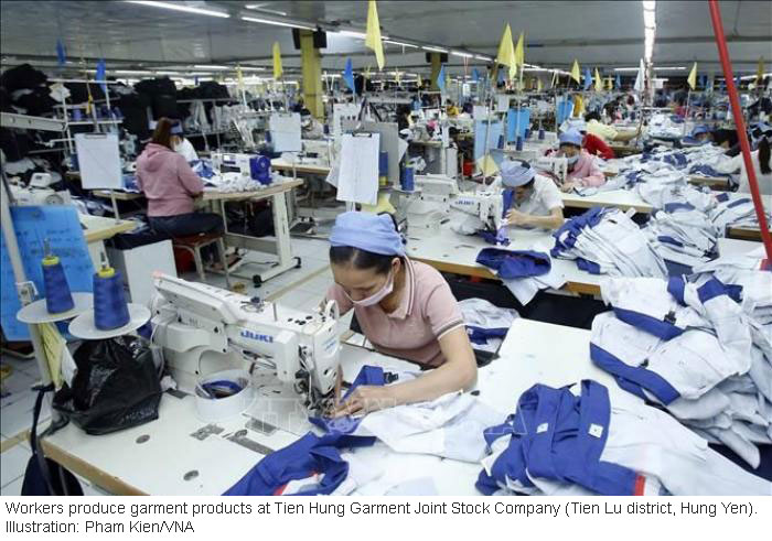 Garment exports from Vietnam to Indonesia increased 4 times