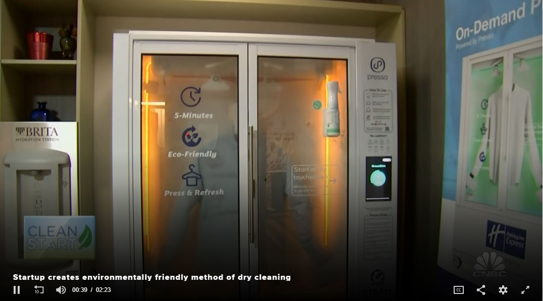 Dry clean your clothes in this climate startup’s vending machine