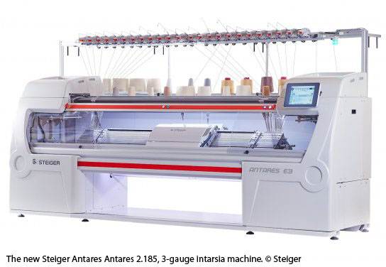 New coarse gauge intarsia machine from Steiger