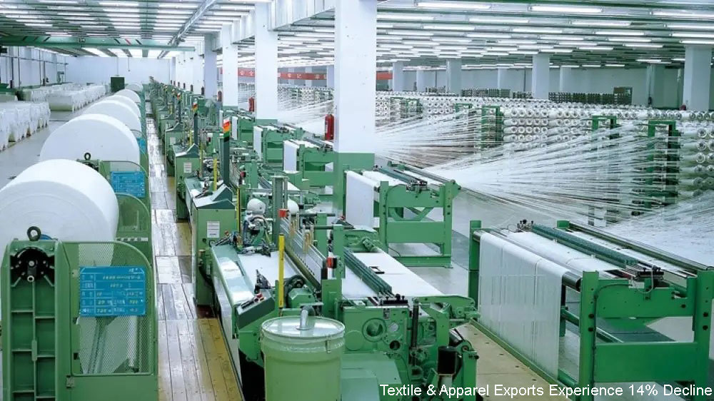 Apparel and Textile Exports Decline by 14%