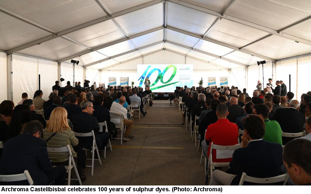 Archroma celebrates a century of sulfur dye innovation at its Castellbisbal site in Spain