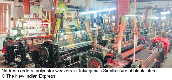 No fresh orders, polyester weavers in Telangana's Sircilla stare at bleak future