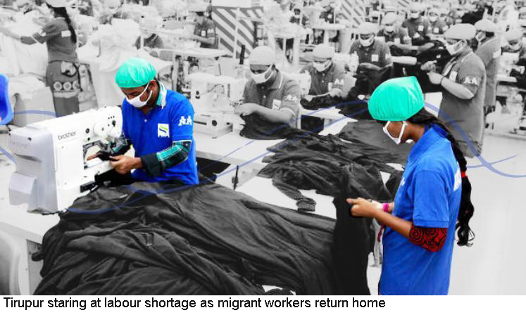 Tirupur staring at labour shortage as migrant workers return home