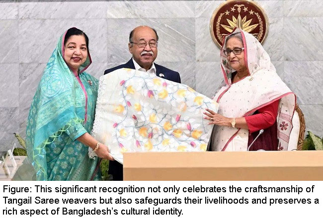 Preserving tradition: Bangladesh receives GI certificates for Tangail saree