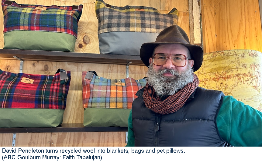 Used wool craftsman adds voice to calls for textile recycling in Australia