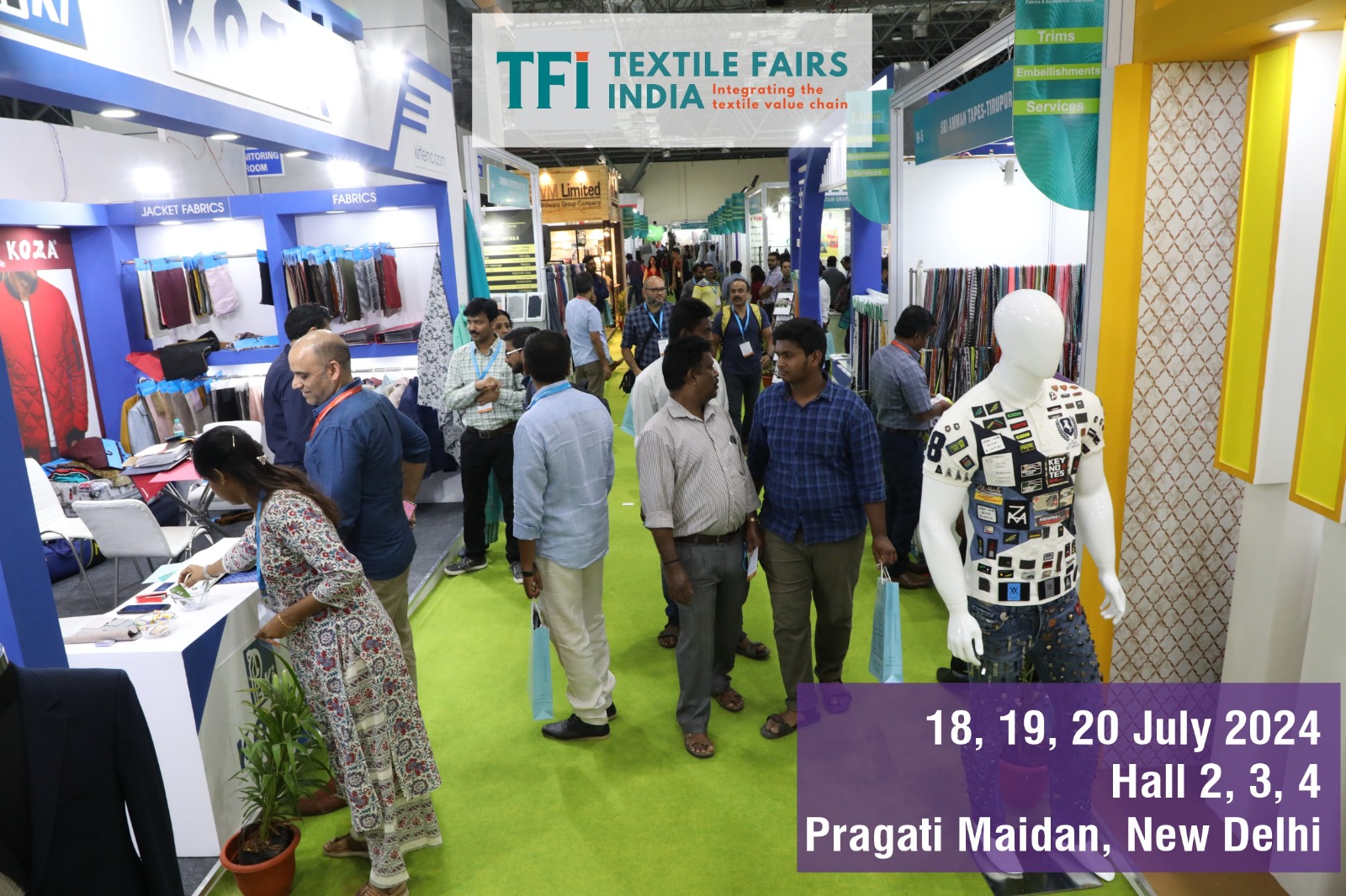 TFI - Textile Fairs India will bring the latest innovations to the forefront
