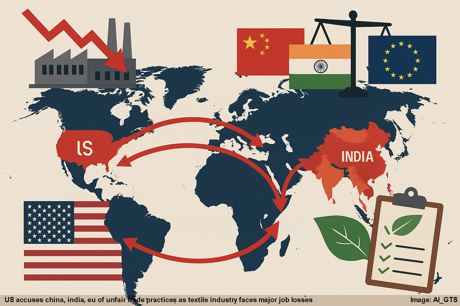 US Accuses China, India, EU of Unfair Trade Practices as Textile Industry Faces Major Job Losses